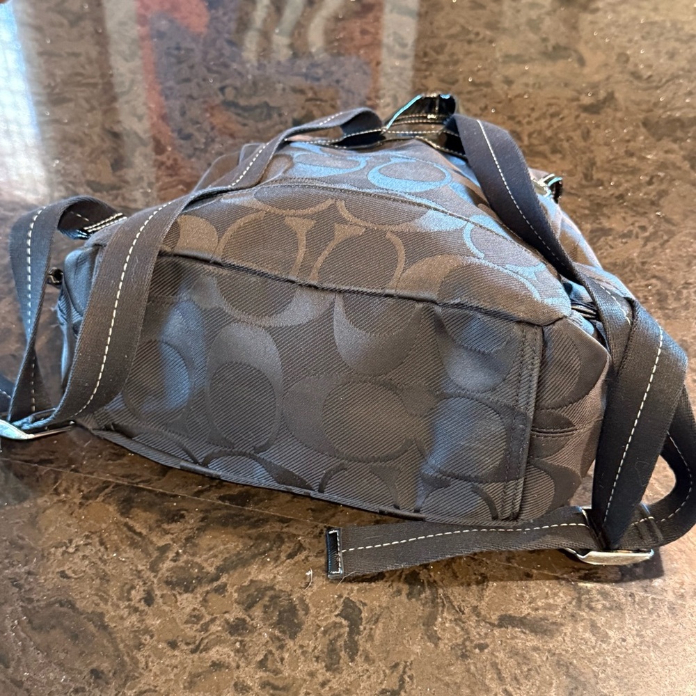 Coach Black Backpack - image 10
